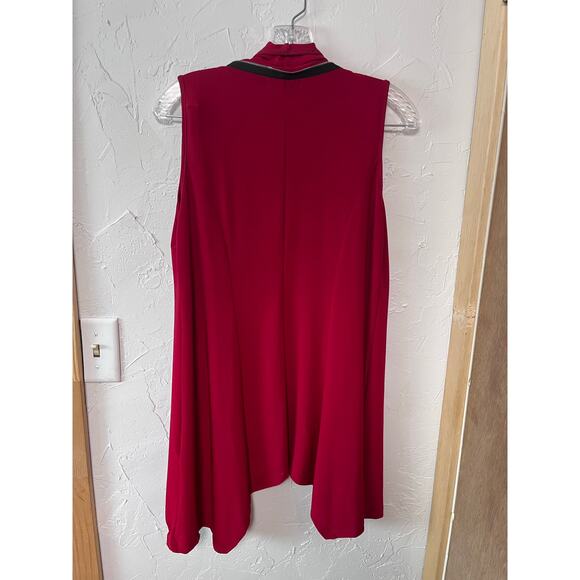 Sun Kim Red Zipper‎ Vest - Picture 4 of 4